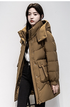 Campera Inflable Mujer con capucha L - 2XL