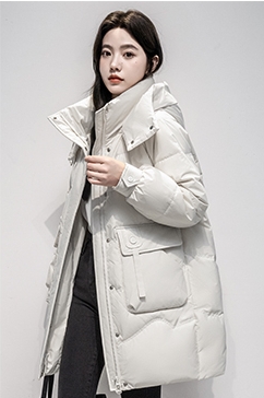 Campera Inflable Mujer con capucha L - 2XL