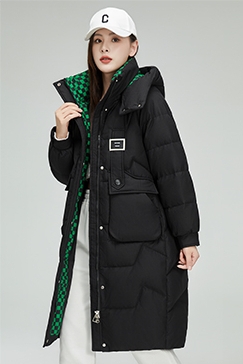 Campera Inflable Mujer con capucha XL - 2XL