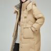 Campera Inflable Mujer con capucha XL - 2XL