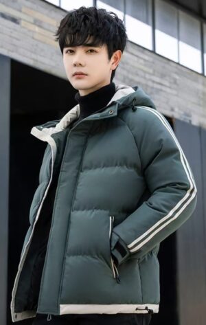 Campera Inflable Hombre con Capucha XL - 5XL