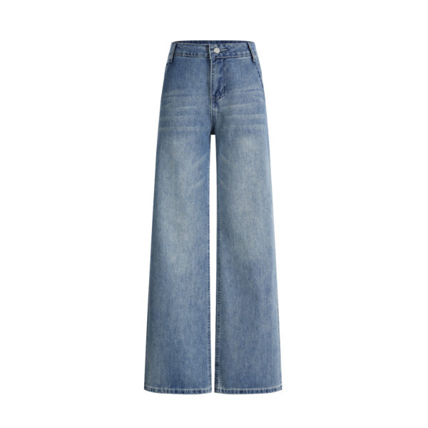 Jean Mujer Bota Ancha Tiro Alto Talle 39 - 45